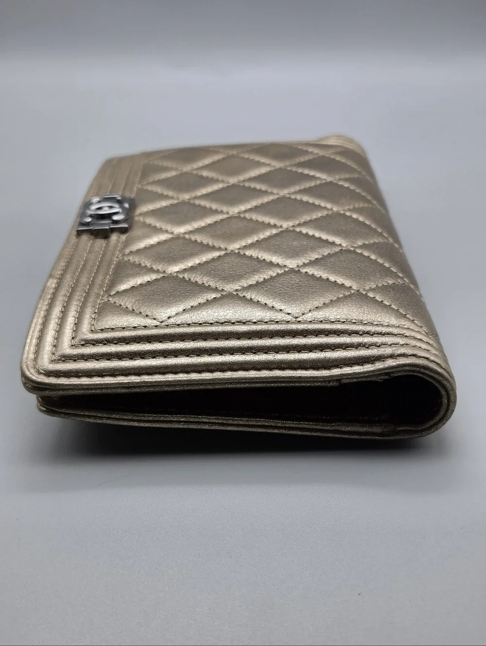 💛CHANEL Yen Gold Leather Wallet/Clutch💛
